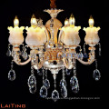 crystal candle chandeliers with gold color &crystals chandelier for living room LT-88645